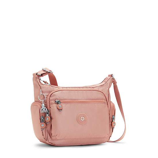 Bolsos Cruzados Kipling Gabbie Small Metallic Rosas | MX 1142MQ